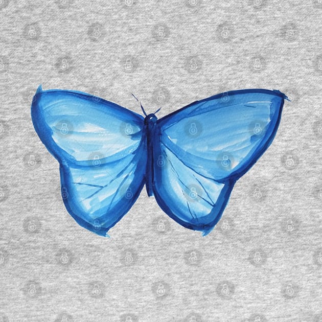 Blue Butterfly by HammerPenStudio